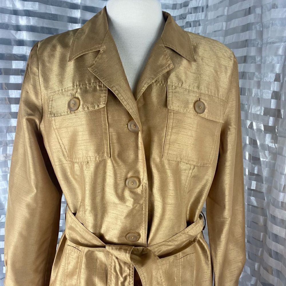 Sandra Ow-Wing for N.R.1 Gold Button Up Jacket - Picture 2 of 5